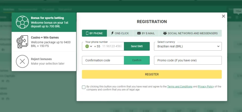 Winng Betwinner Registration Process
